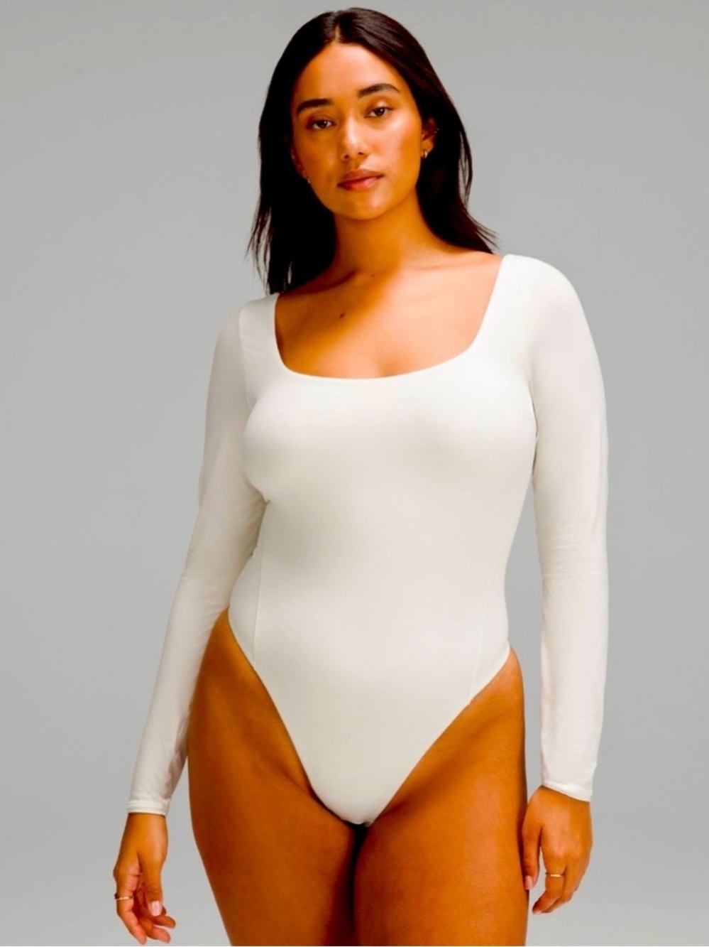 Lululemon Wundermost Ultra-Soft Square Neck Long Sleeve Bodysuit